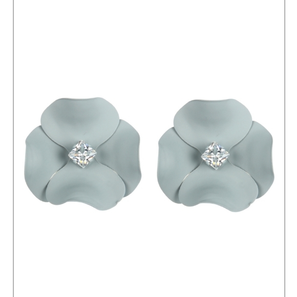 Frost Gray Embroidered Belted Trench Jacket - Picture 9 of 11